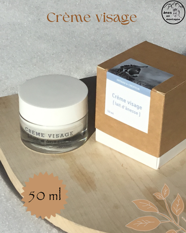 Crème visage au lait d'ânesse